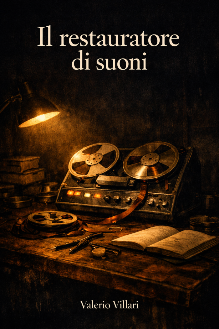 Copertina del racconto lungo Il restauratore di suoni.