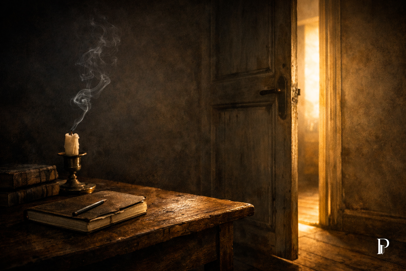Soglia visiva per Dove la luce non arriva, costruita per accompagnare il racconto in Casa Creativa