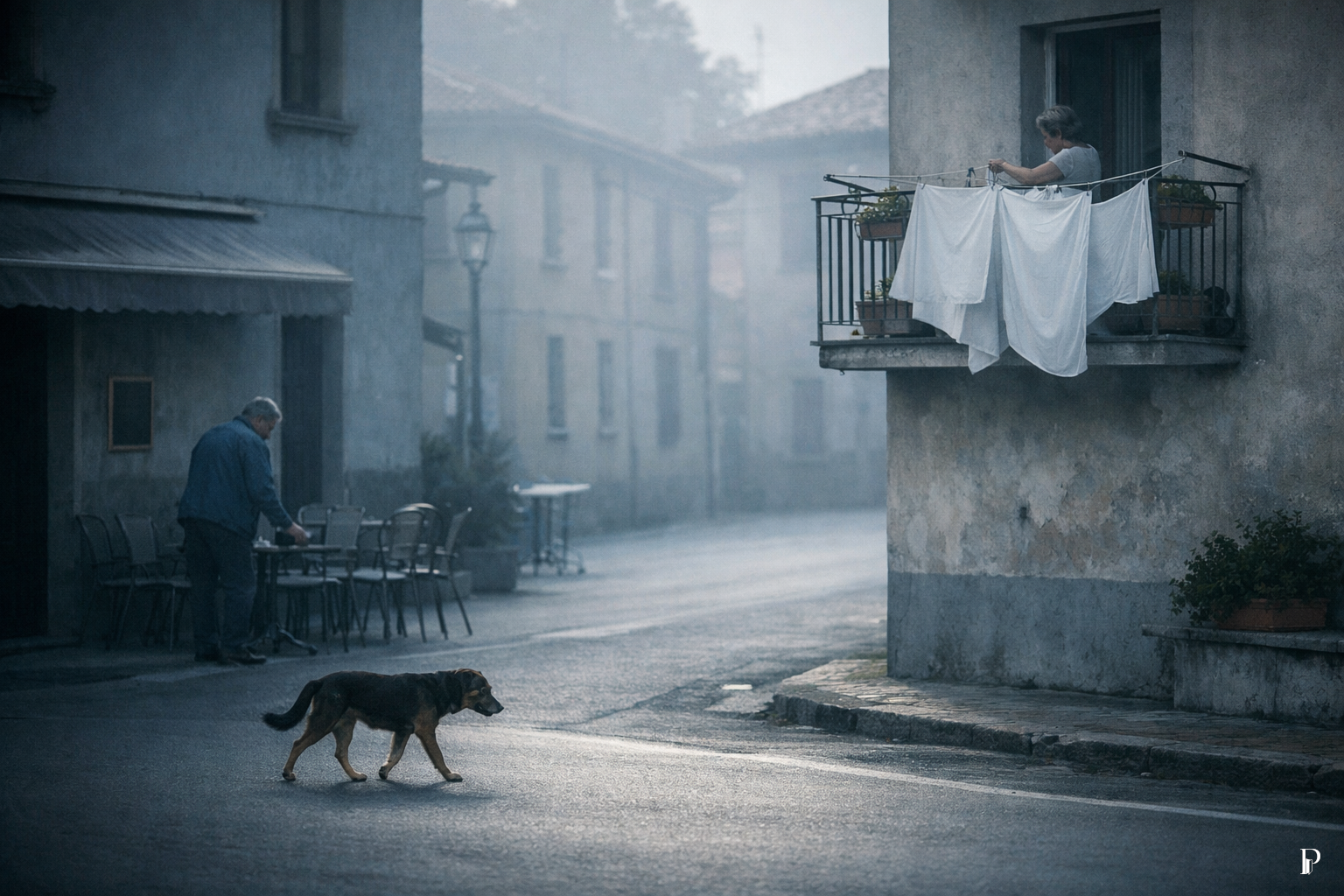 Soglia visiva per La mattina senza fretta, costruita per accompagnare il racconto in Casa Creativa