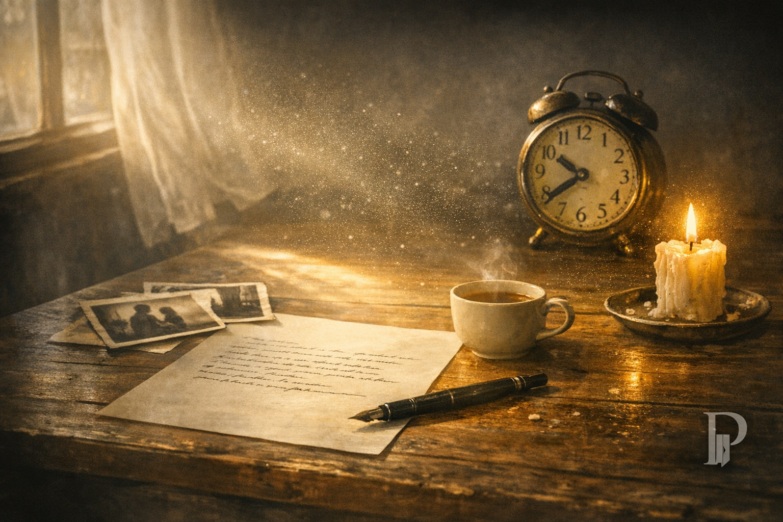 Soglia visiva per Lettera al tempo che resta, costruita per accompagnare il racconto in Casa Creativa