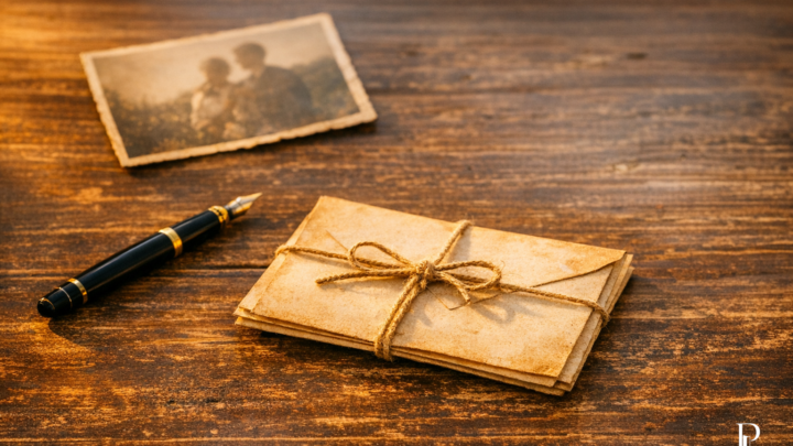 Soglia visiva per Lettera mai spedita, costruita per accompagnare il racconto in Casa Creativa