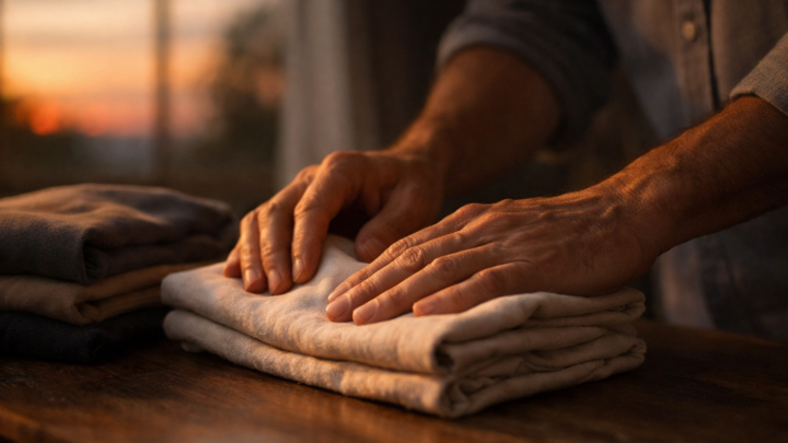 Soglia visiva per Lettera a chi sa di piegarsi, costruita per accompagnare il racconto in Casa Creativa