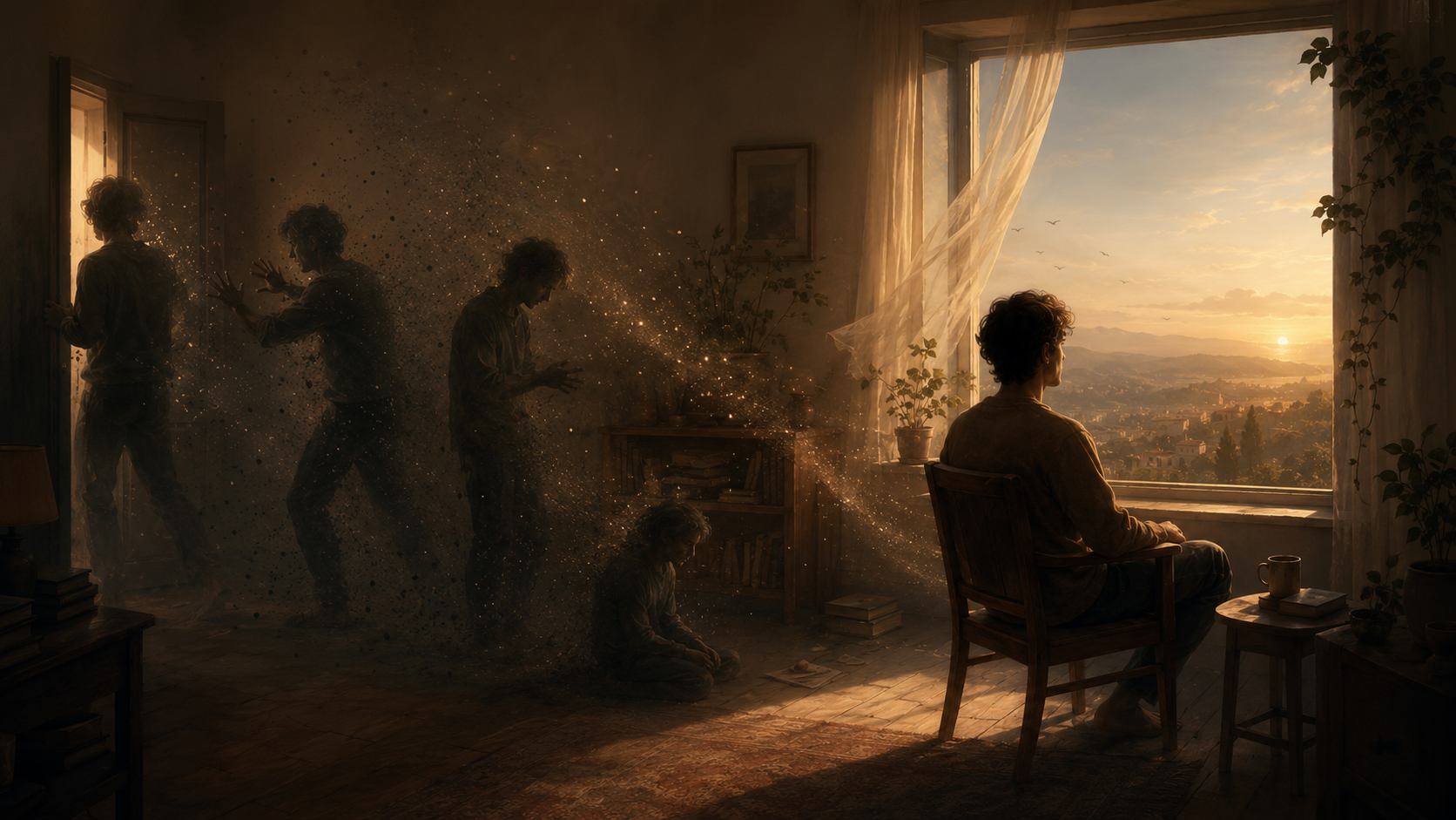 Soglia visiva per Senza Distanza, costruita per accompagnare il racconto in Casa Creativa