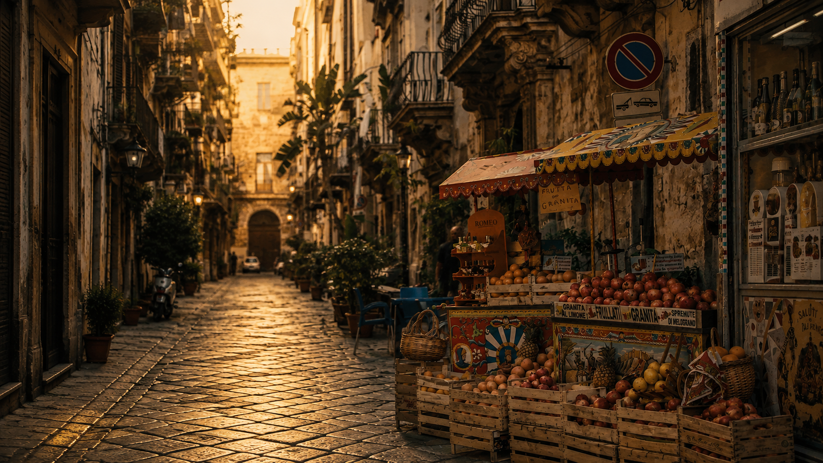 Via Bara all’Olivella nel centro storico di Palermo