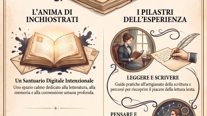 Infografica generata da Gemini sull’identità editoriale di Inchiostrati