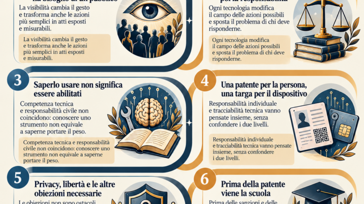 Infografica del percorso Patente digitale di Dietro la macchina